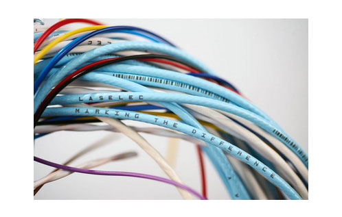 光缆 电缆线激光打标应用